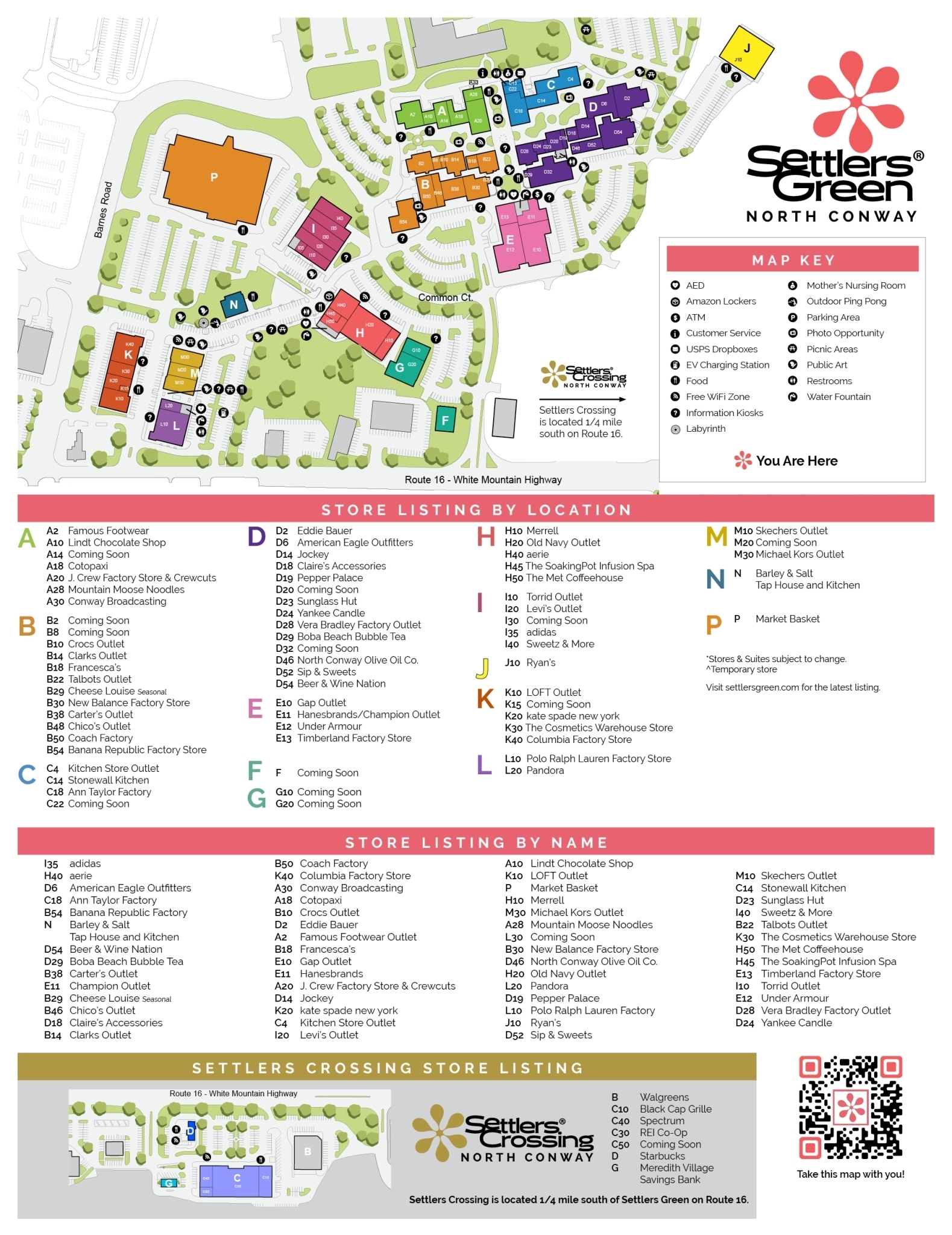 Maps Settlers GreenTax free Outlet Shopping North Conway NH