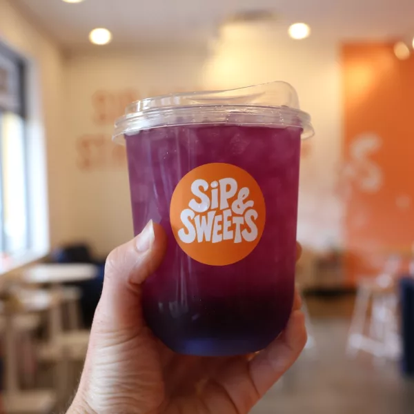 Purple Sip Close